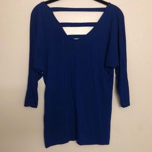 Royal Blue 3/4 sleeve top